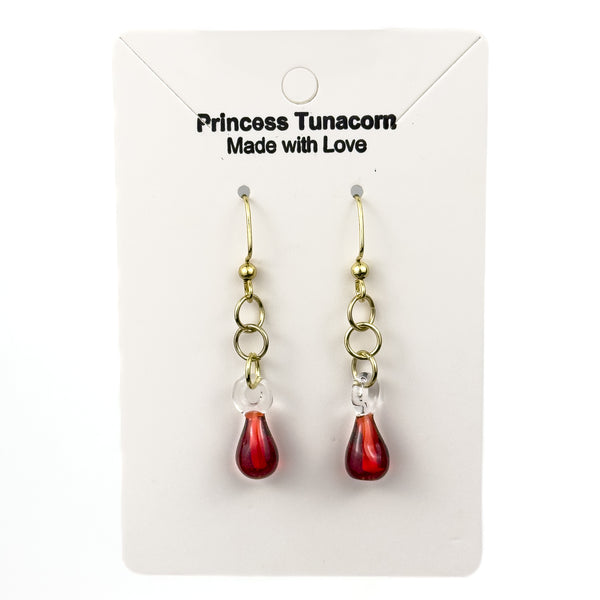 Princess Tunacorn • Pomegrante Earrings