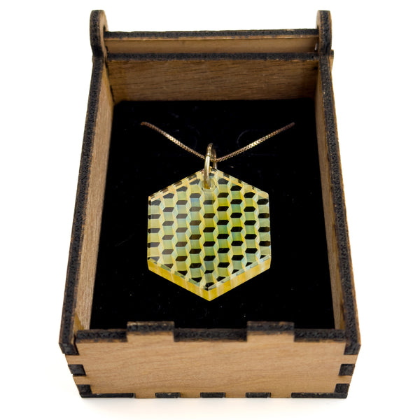 Teurfs • Hexagon Honeycomb Pendant